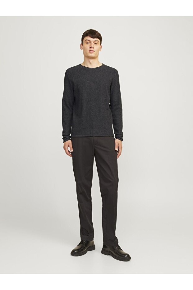 Rundhals ve Strickpullover Rundhals ve Einfarbig Strickpullover - 5