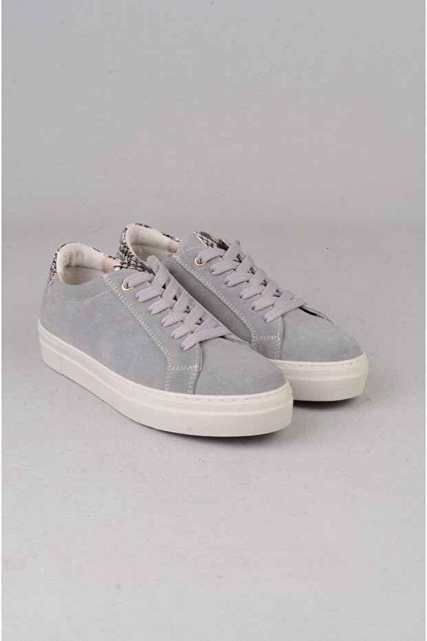 Seç 2571 Genuine Leather Sneakers Shoes Gray Suede