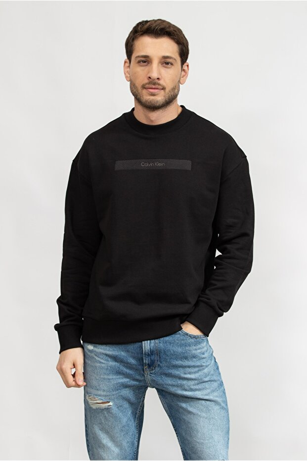 STRUCTURED EMBROIDERY SWEATSHIRT - 1