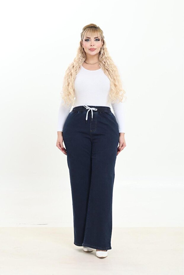 ELASTIC BOWL LEG PANTS