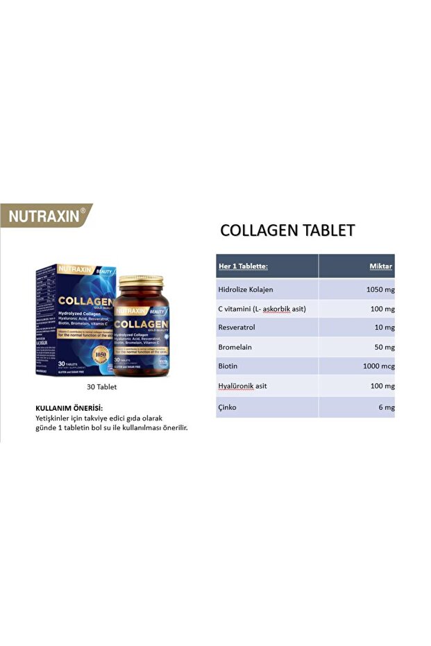 Hidrolize Kolajen 30 Tablet 2 Adet - 2