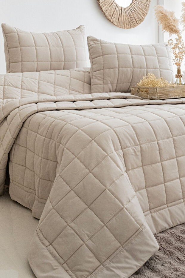 Alora Double Bedspread Set / Ecru