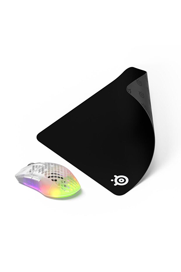 Aerox 3 Wireless Ghost + QcK Large Mouse Pad - 5