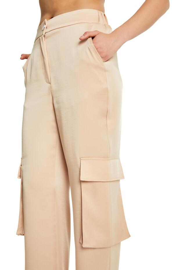 Bej Kargo Cep Pantolon - 2