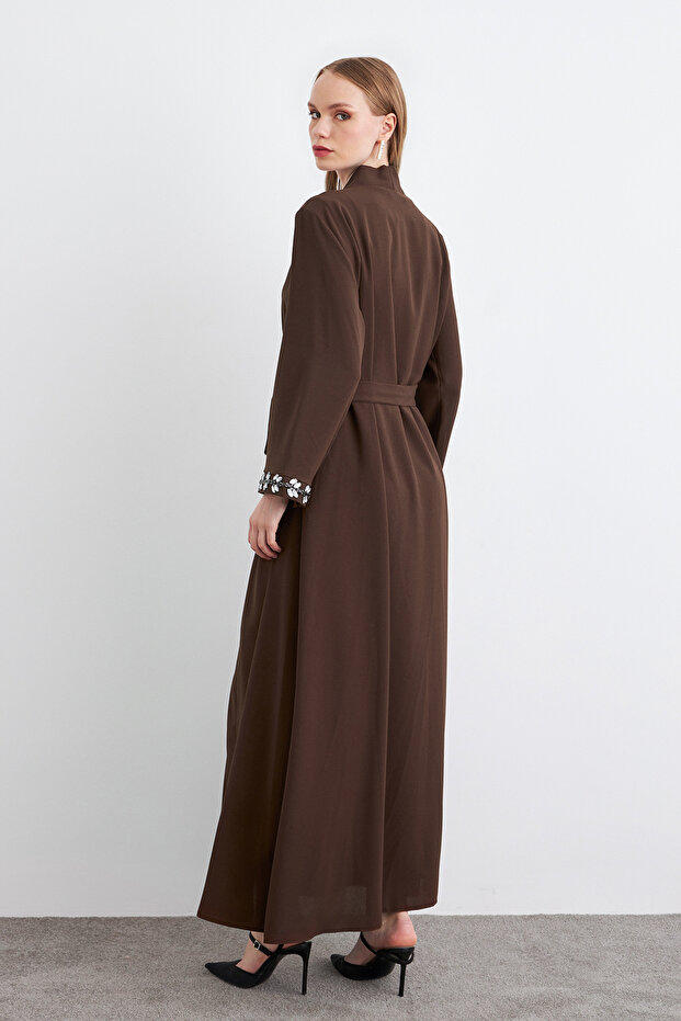 Rita Abaya Set - Brown - 5