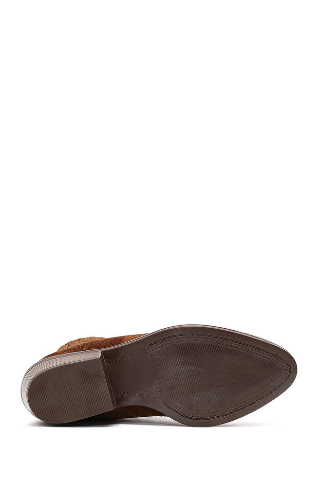 Kadın Taba Süet Deri Kovboy Bot 25WFD200510 - 5