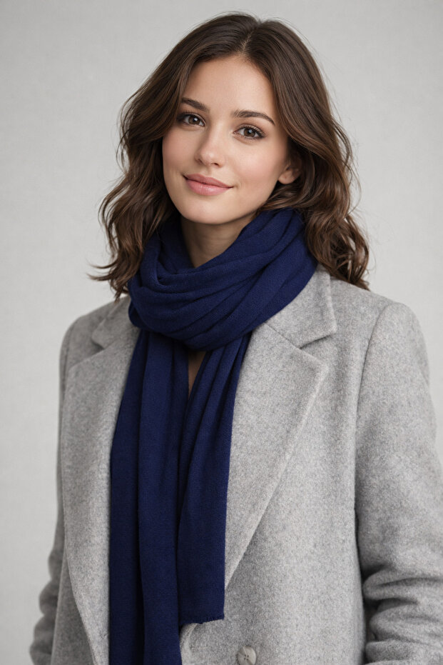 Tek Renk Klasik Atkı - 2