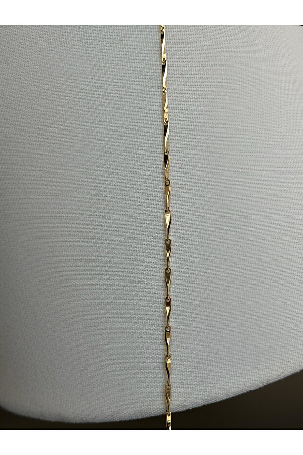 سوار ذهبي لامع قابل للتعديل مع وصلة تمديد - 4