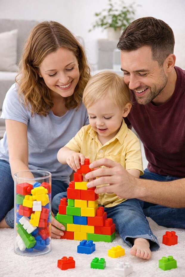 32 Parça Yapı Blok Seti Multi Blok PUZZLE - 1