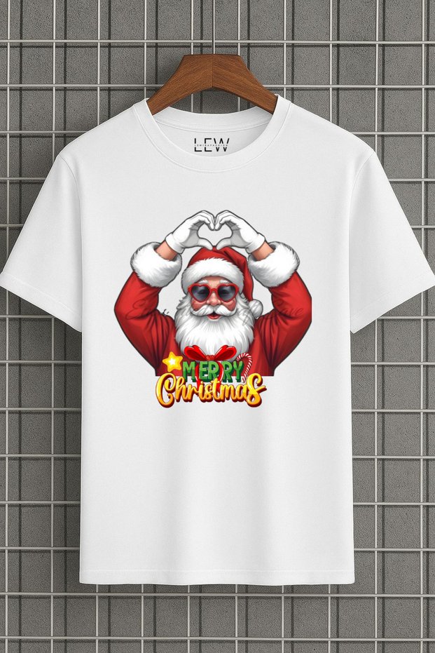 Christmas Noel Santa Claus Custom Design 100% Cotton Premium Print Quality T-Shirt