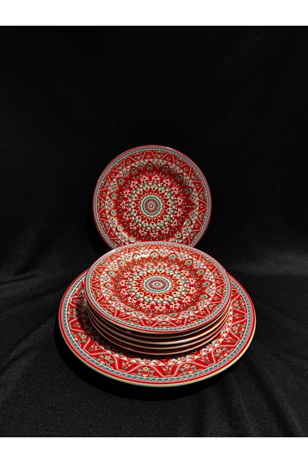 isfahan concept red dream 6+1 cake plate