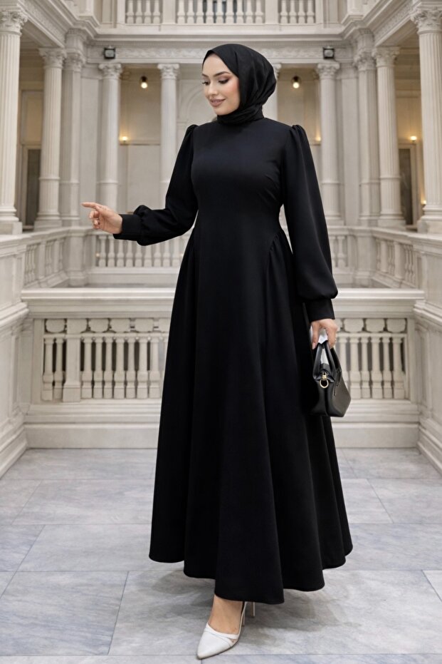 Prenses Tesettür Elbise - 3