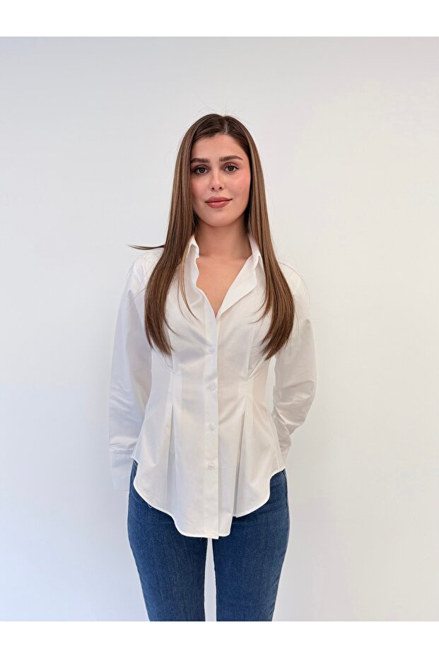 Belden Oturmalı Pamuklu Gömlek - 7