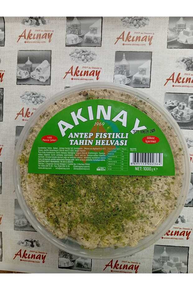 1 kg Akınay Tahini Halva with Pistachios