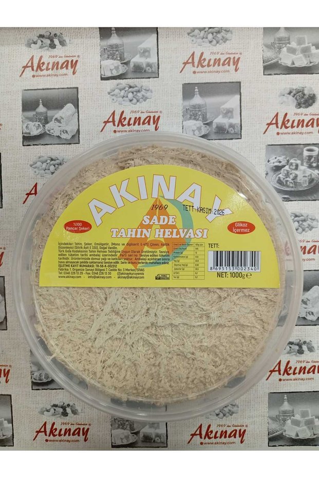 1 kg Akınay Plain Tahini Halva