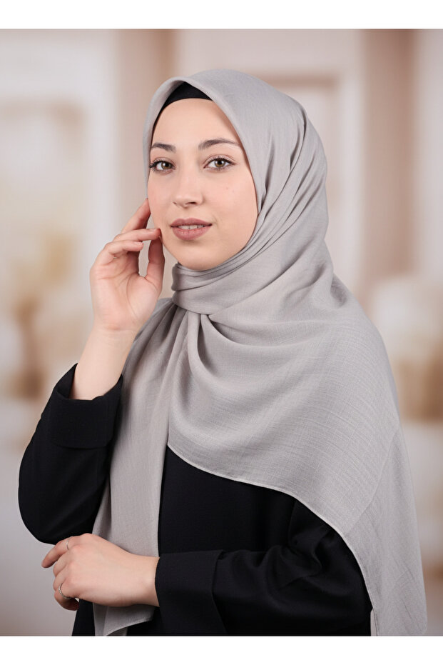 وشاح من الخيزران بلون سادة - نمط-01 - لون-03
