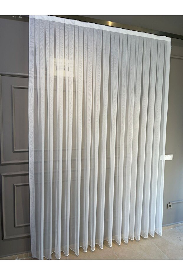 tül perde ttm bambu 1/3 sık pile ütü istemez - 9