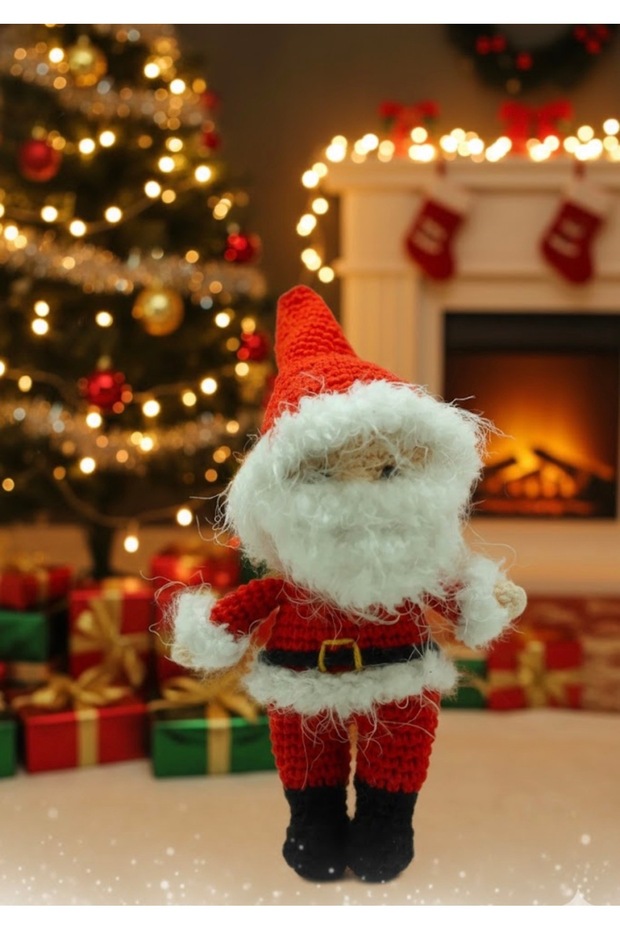 Amigurumi Noel Baba Örme Oyuncak - 1