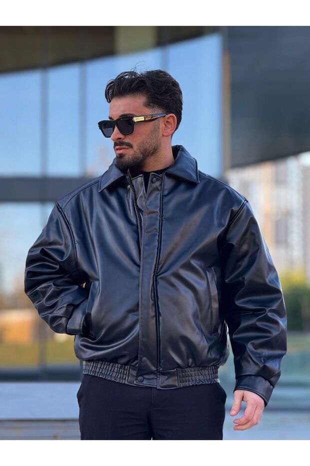 ERKEK KIŞLIK DERİ MONT - 1