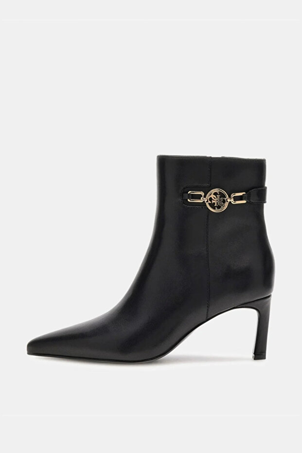 Paislie Women's Black Leather Boots Flfpailea10-Black