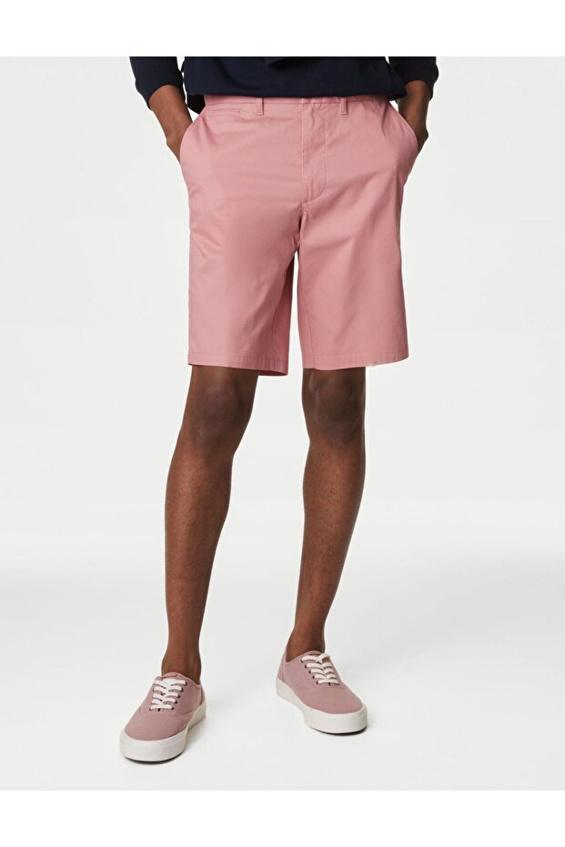 Regular Fit Chino Şort - 1