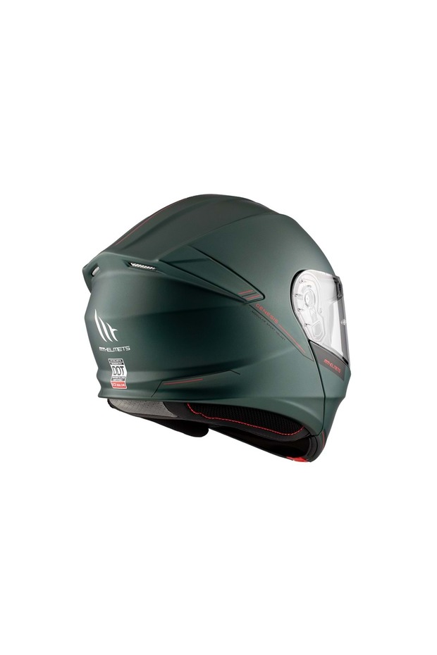 Genesis Sv Solid A6 Mat Yeşil Çene Açılır Kask - 6