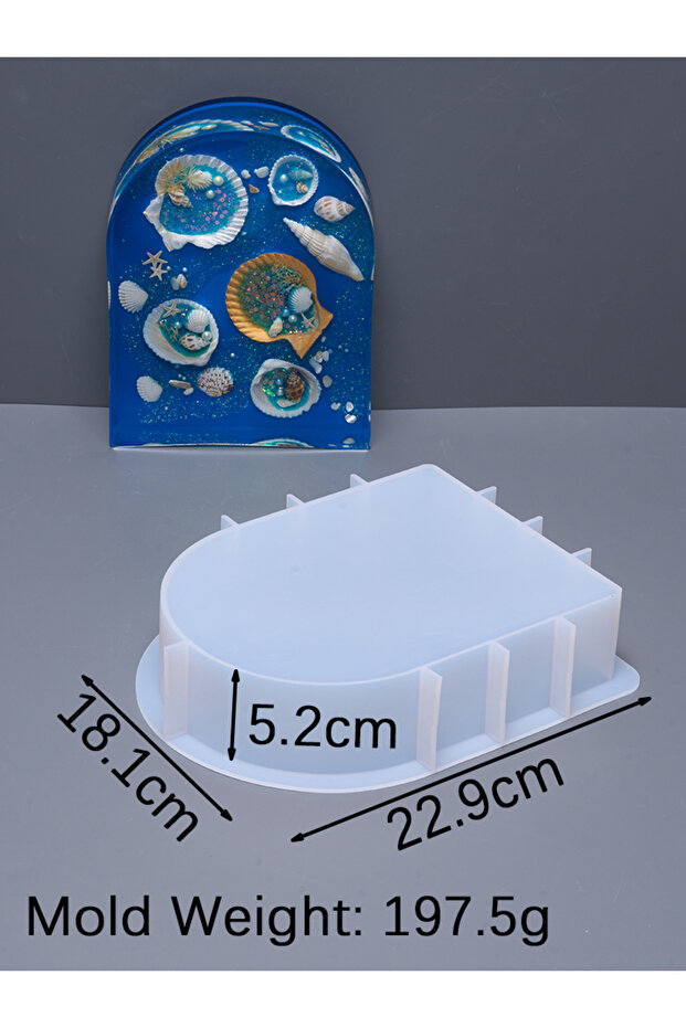 L S/M/L Arch Ornament Silicone Mold DIY Handmade 3D Arch Book Files Crystal Dripping Glue UV Epoxy .