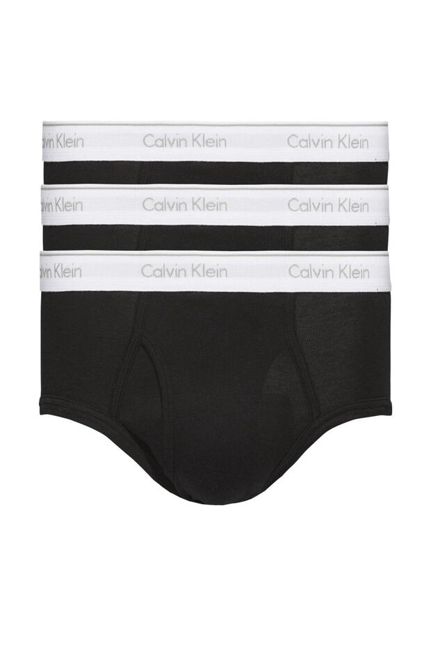 3P BRIEF Erkek Siyah Slip Set - 3