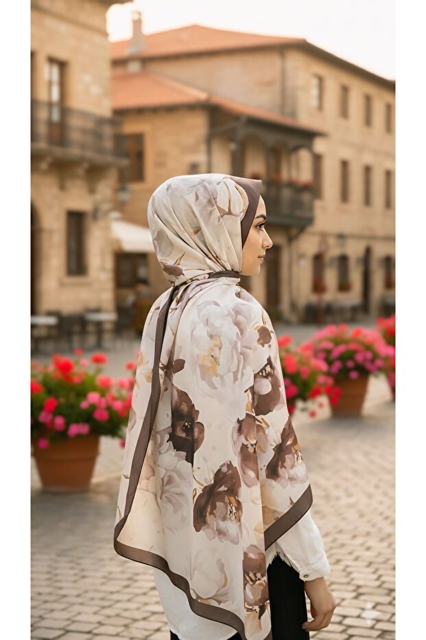 Desenli Pamuklu Soft Şal - 2