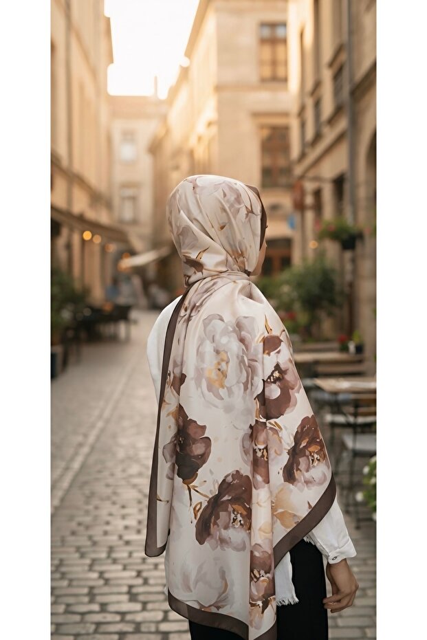 Desenli Pamuklu Soft Şal - 3