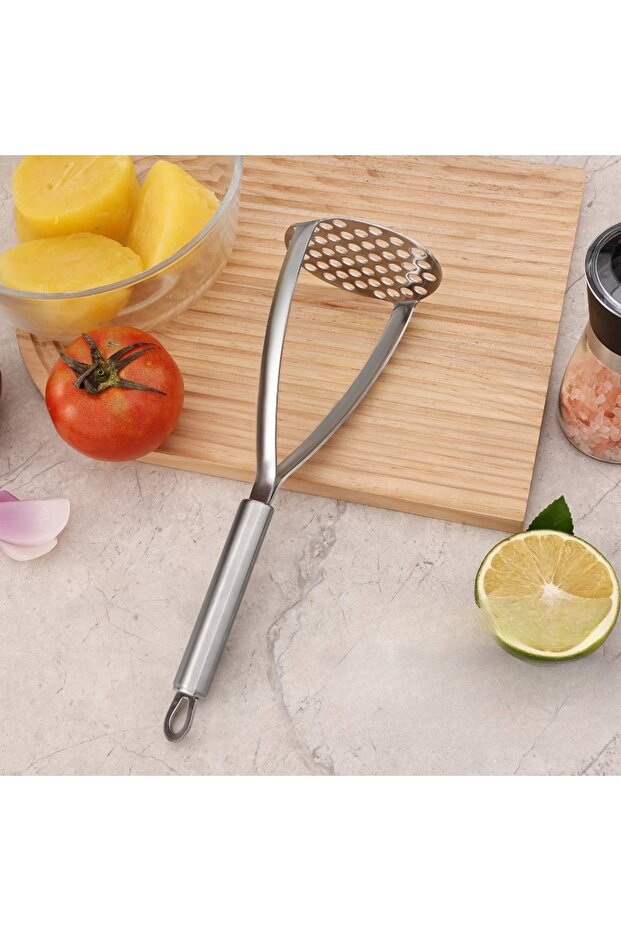 Mud-press Kitchen Gadget Creative Mud Press Masher Puree Juice Maker Stainless Steel Potatoes Crushe