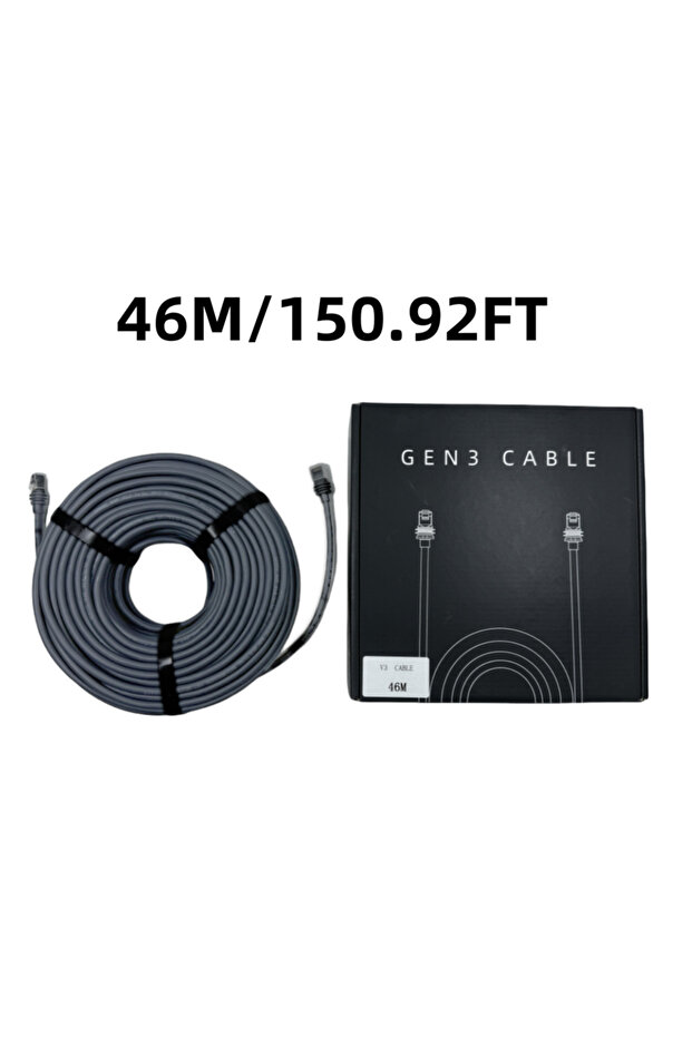 كابل بطول 150.92 قدمًا لجهاز توجيه ستارلينك من الجيل الثالث، كابل إيثرنت جيجابت RJ45 لجهاز التوجيه، يُستخدم مع ستارلينك