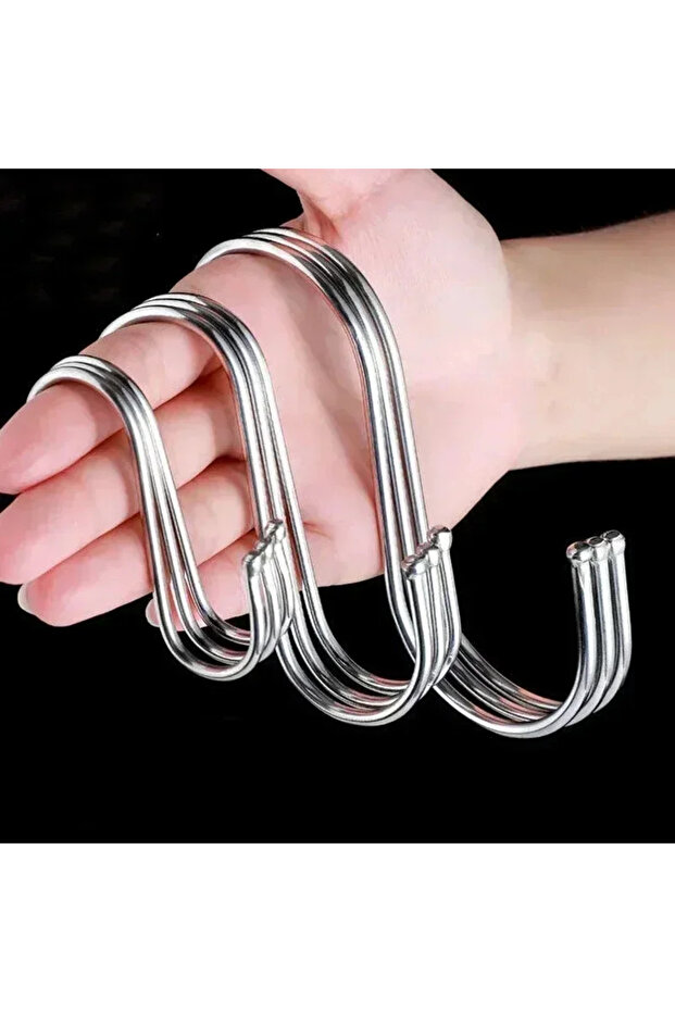 6.5cm y171-10PCS Stainless Steel Hooks Multipurpose for Clothes Bags Towels Kitchen Bathroom Home Or