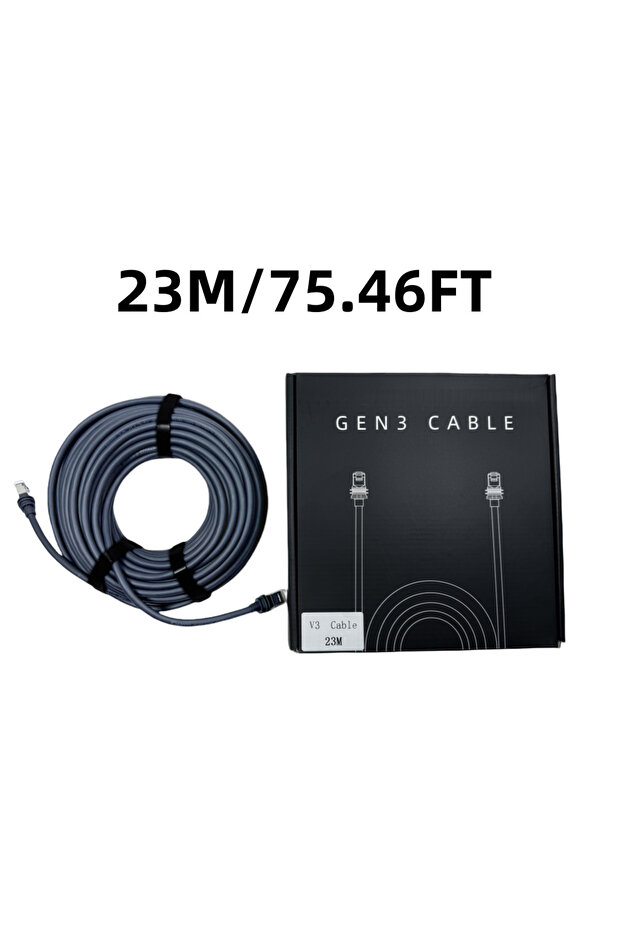 كابل بطول 75.46 قدمًا لجهاز توجيه ستارلينك من الجيل الثالث، كابل إيثرنت جيجابت RJ45 لجهاز التوجيه، يُستخدم مع ستارلينك