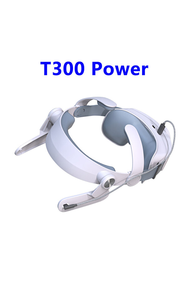 حزام رأس T300 (Power) T300 قابل للتعديل لنظارة الواقع الافتراضي Meta Quest 3، لتحسين الراحة، بديل مثالي لحزام الرأس.