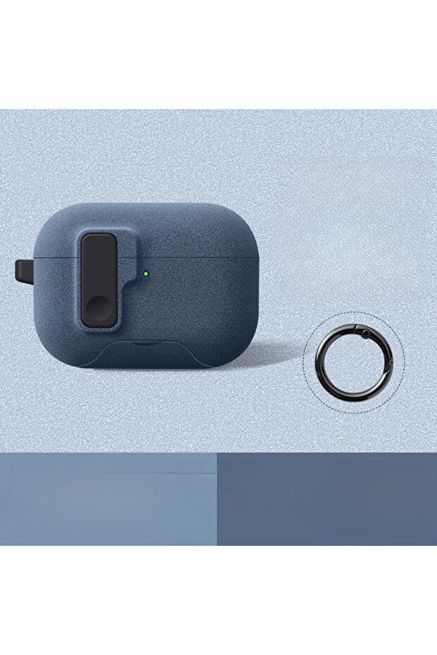 For AirpodPro3 blue A 2025 Case For AirPods Pro 3 Magnetic Automatic Lock Cases Phone Stand Headphon