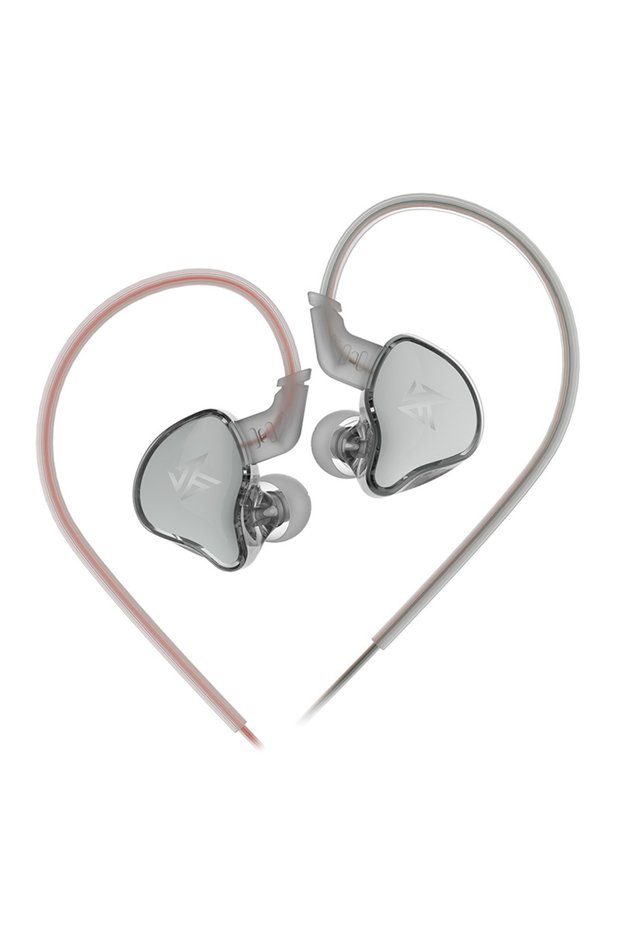 EDCX Gray NOMIC KZ EDCX In-Ear Wired Earphone Monitor HiFi Music Headphones Sport Noise Reduction Ga