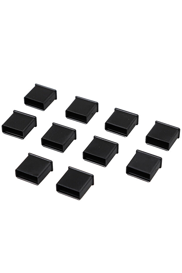 Black 10pcs/lot Plastic USB Male Anti-dust Plug Stopper Cap Cover Protector Lids
