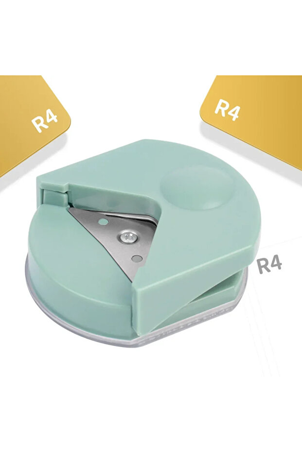 light blue-1pc Paper Cutting And Rounding Paper Cutter Corner Cutter Plastic PVC Film Business Card