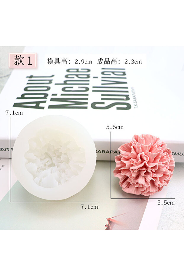 style 1 3D Flower Silicone Mold Homemade Soap Candle Molds Chocolate Cake Decorating Moulds DIY Too