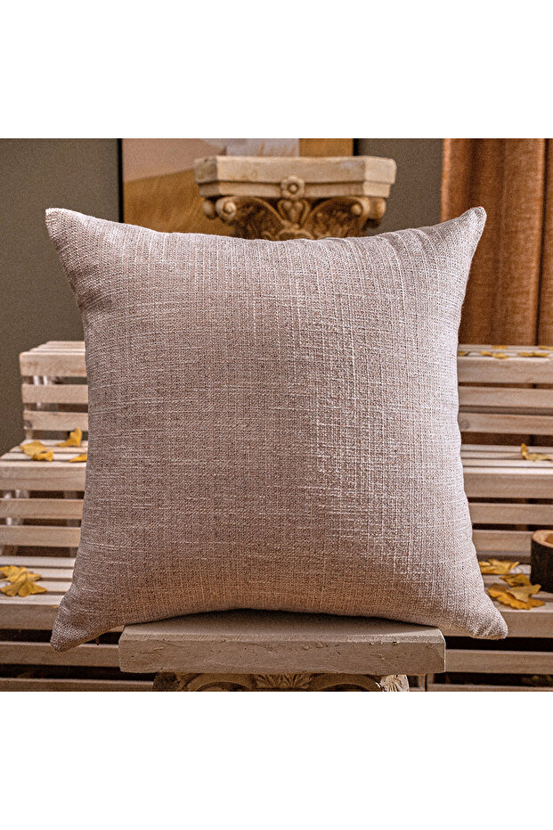أغطية وسائد بيج من نابيرل، مقاس 45×45 سم، بتصميم دافئ مناسب لفصلي الخريف والشتاء، مناسبة للأريكة والوسائد الزخرفية.