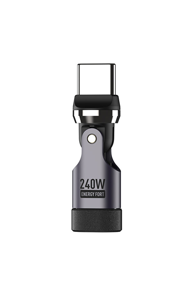 محول من النوع C عدد 1، يدعم الشحن السريع PD240W OTG، قابل للدوران 90° و540°، يدعم الشحن السريع USB C