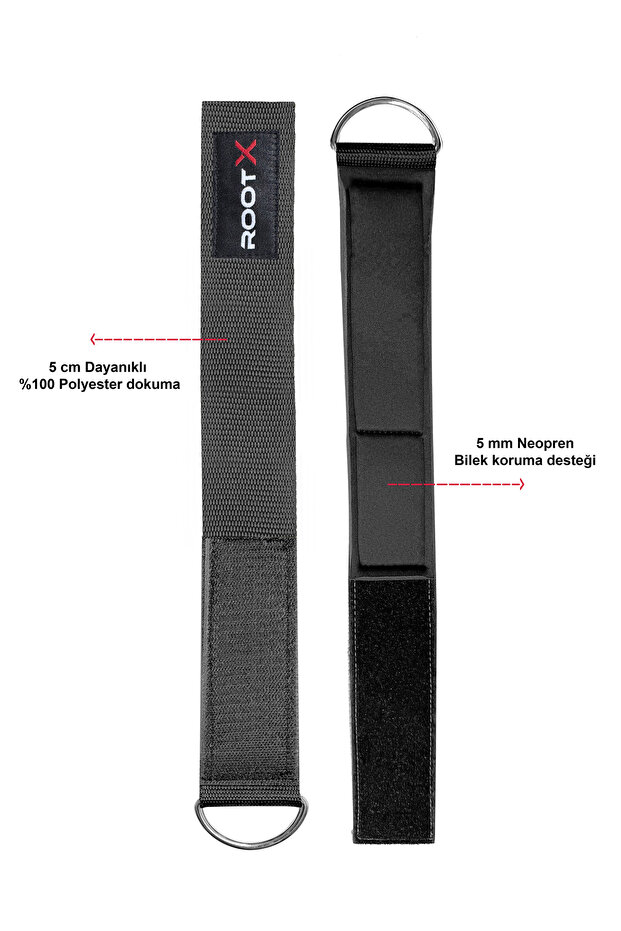 Neopren Ankle Cuff Black Single Package - 4