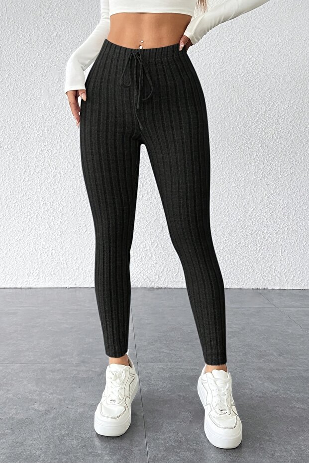 Чорапогащи с висока талия от специален плат - 2