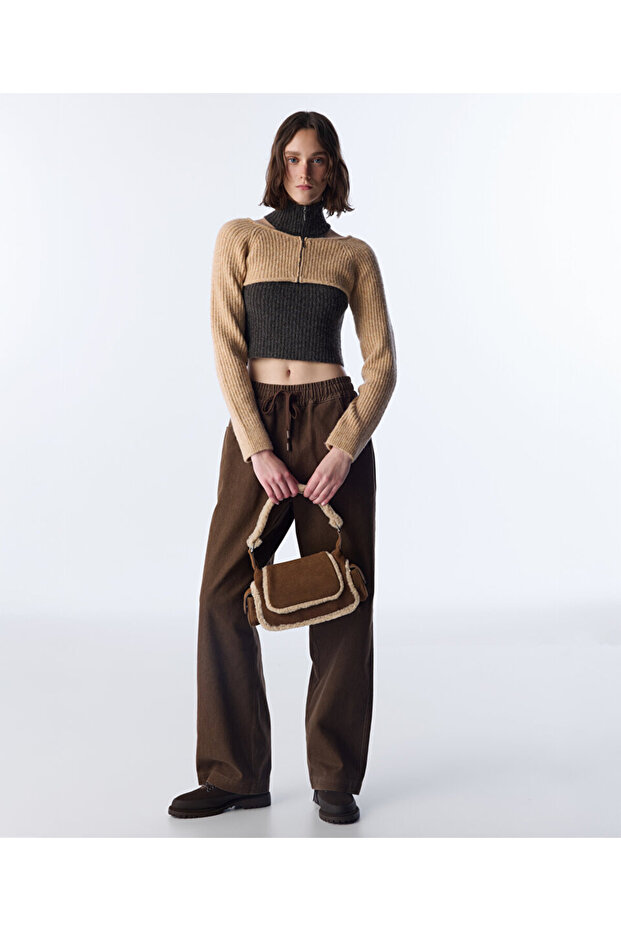 ÇİFT PARÇA GÖRÜNÜM CUTOUT TRİKO - 2