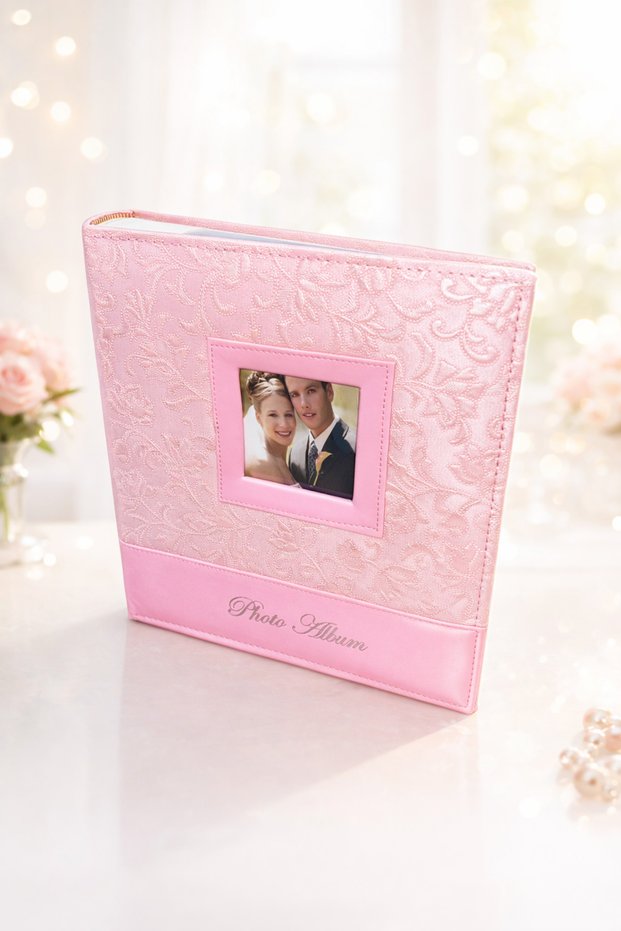 13X18 200 Capacity Photo Album for 28X25 cm Photos – with Memory and Date Inscriptions