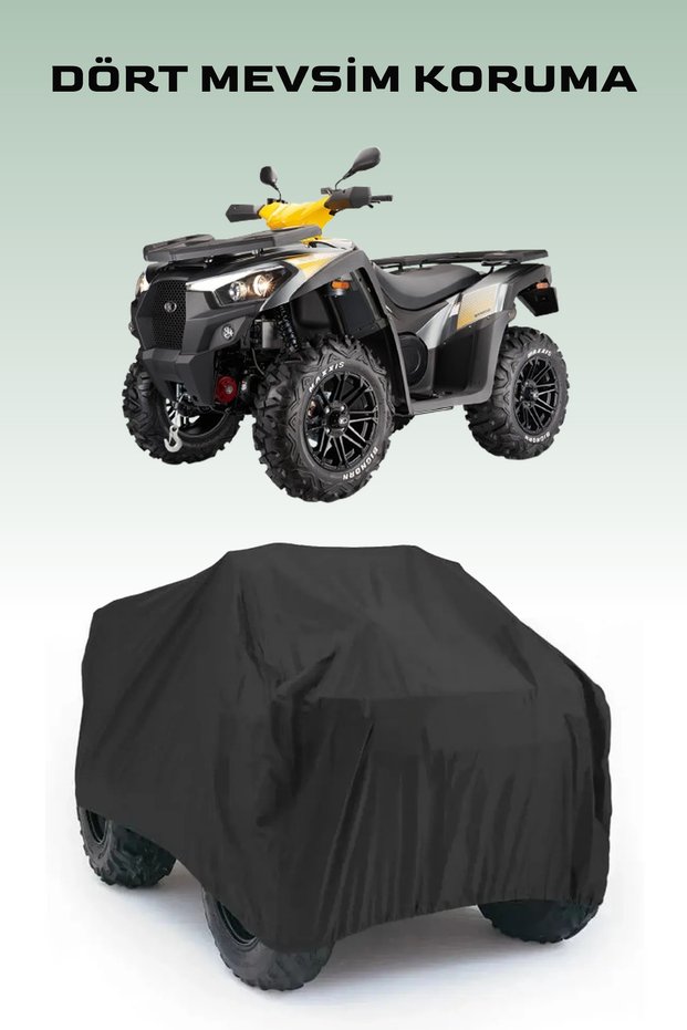 Black Kymco Mxu 700 Atv Tarpaulin, 4 Season Protection, Waterproof Tarpaulin