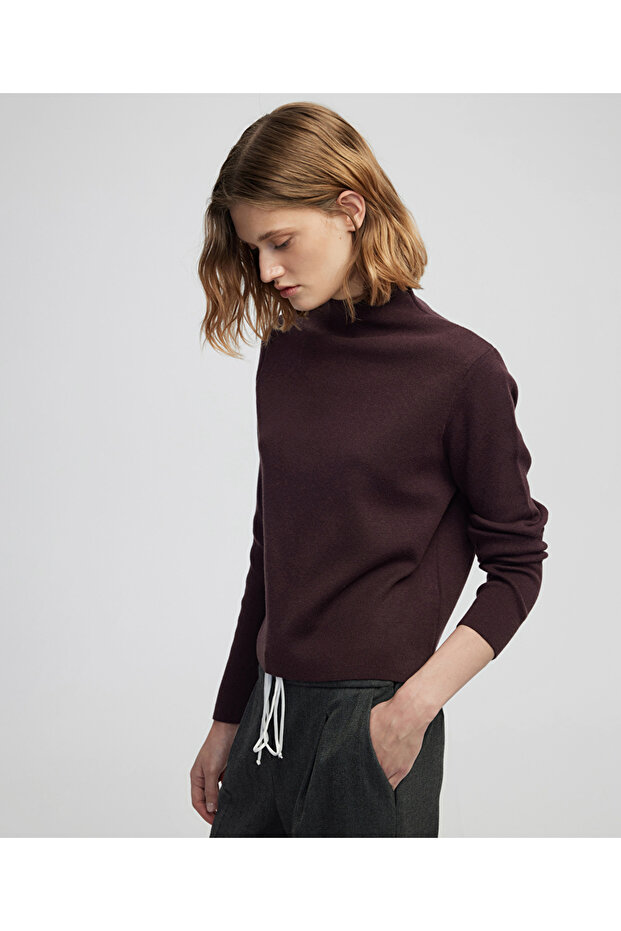 Yüksek yaka basic triko - 2