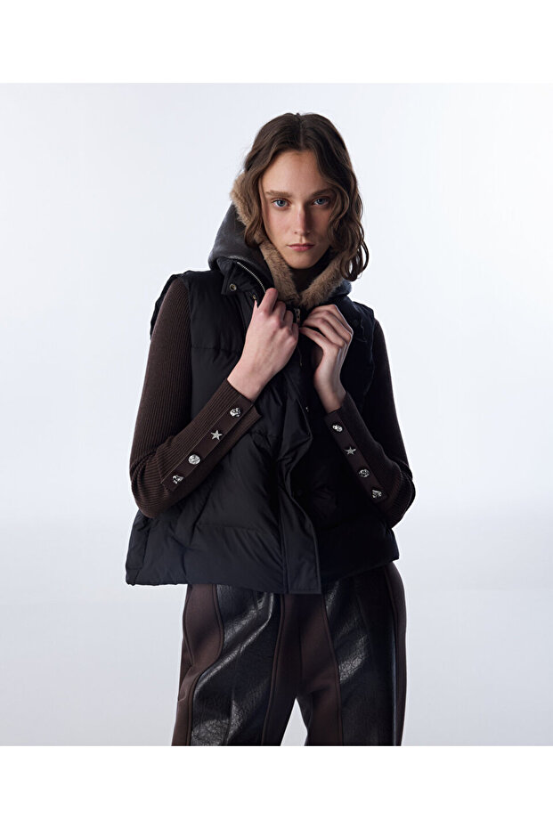 ÇİFT PARÇA GÖRÜNÜM PUFFER YELEK - 2