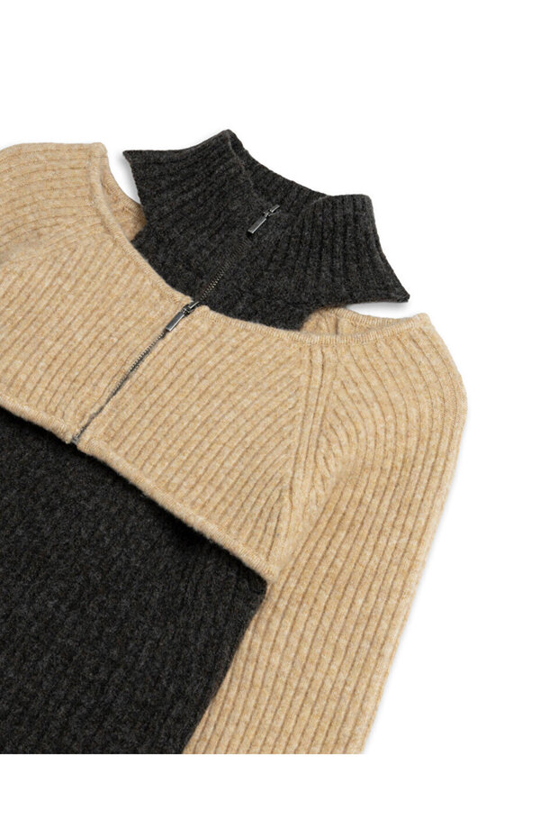 ÇİFT PARÇA GÖRÜNÜM CUTOUT TRİKO - 4